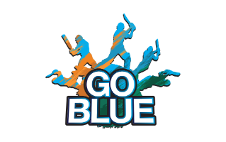 Go Blue cricket sticker