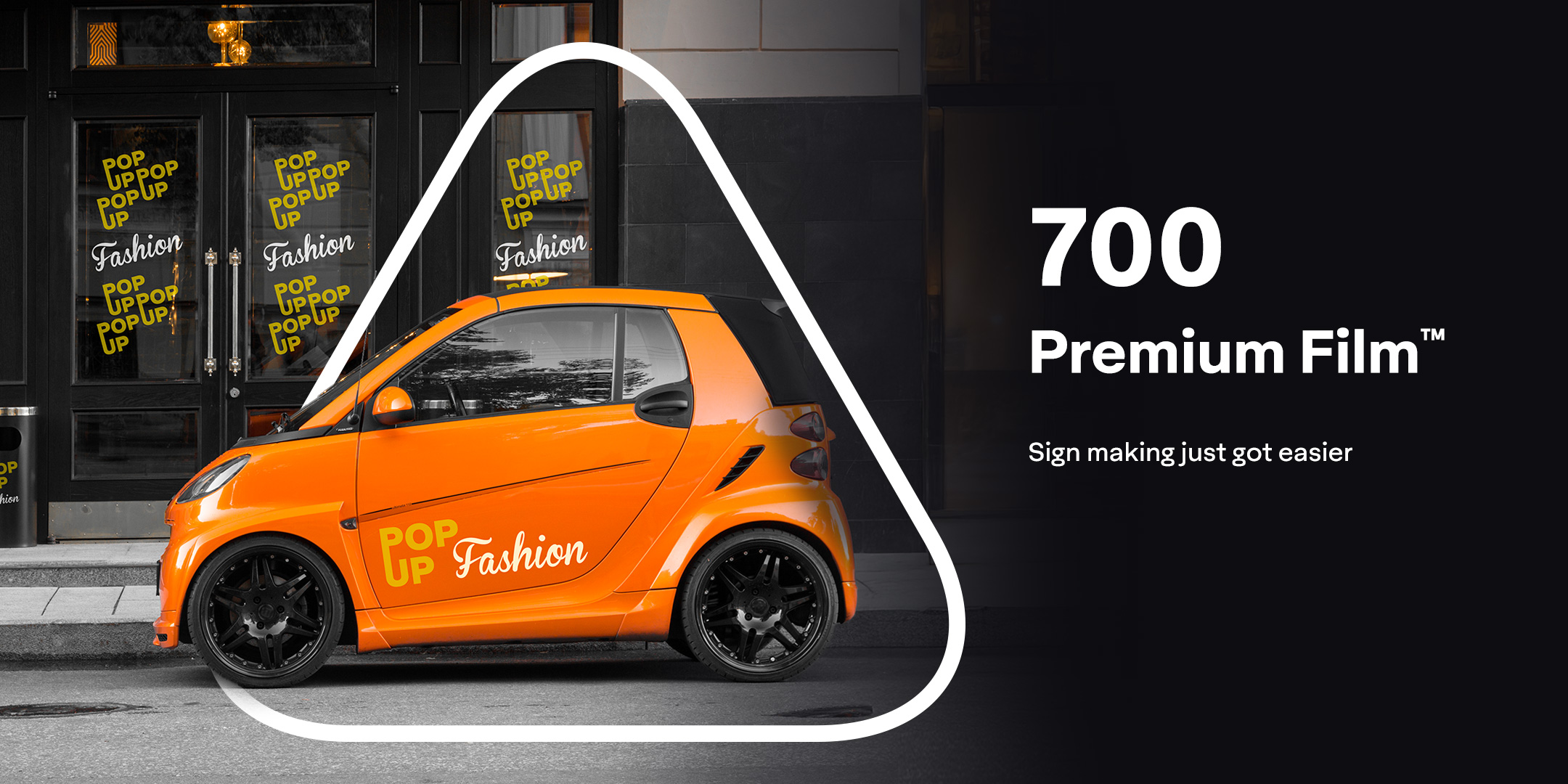 Avery Dennison 700 Premium Film - large palette of colours for medium-term signage
