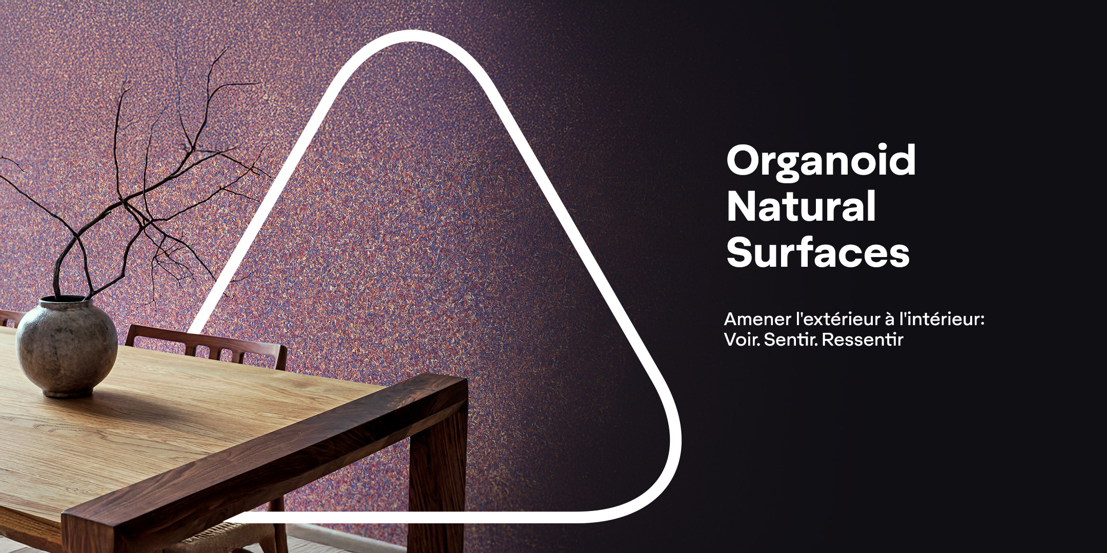 Des matériaux authentiques transformés manuellement, avec un support autoadhésif.- Avery Dennison Organoid Natural Surfaces