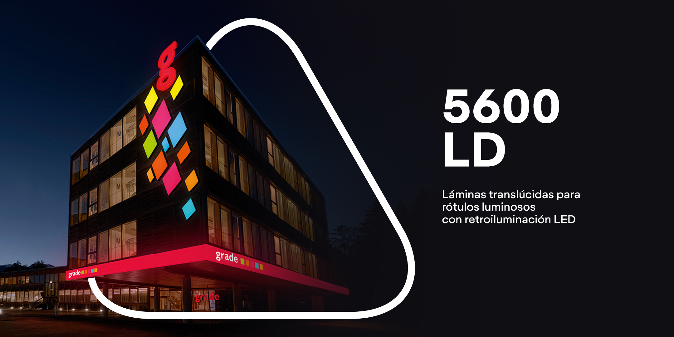 Avery Dennison 5600 LD - ​​Film translúcido para rótulos iluminados con LED