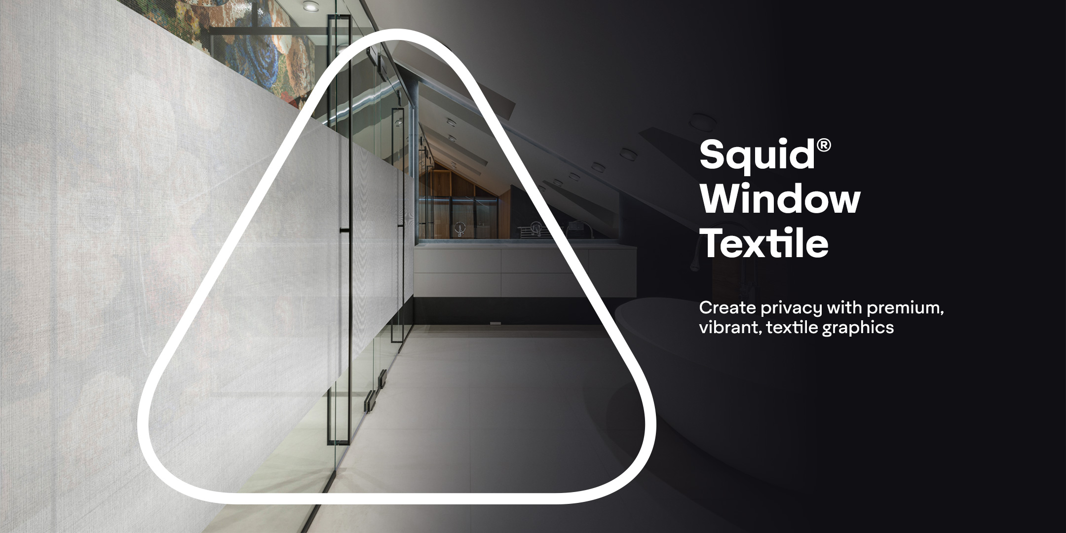 Window Textile  - Squid - for privacy and sun block.