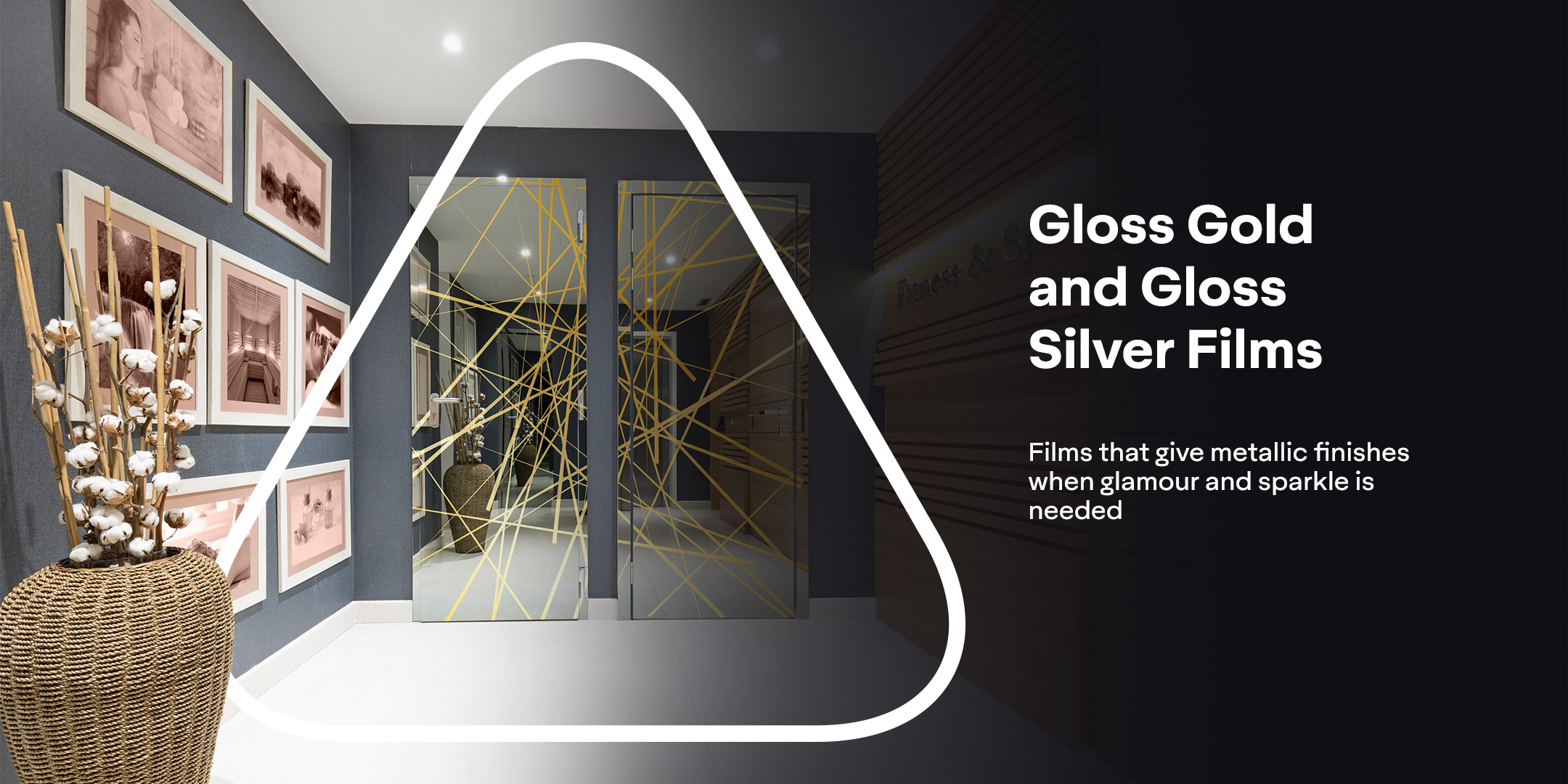 Avery Dennison Gold and Silver Window Films - for privacy and decoration