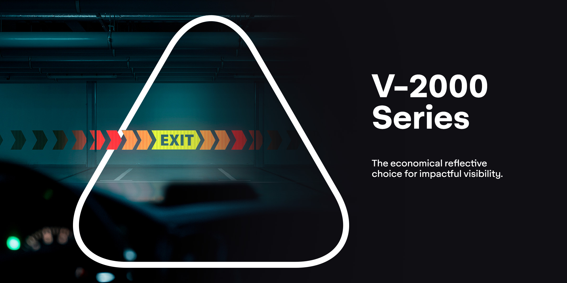 V-2000 signage film for non critical reflective signs