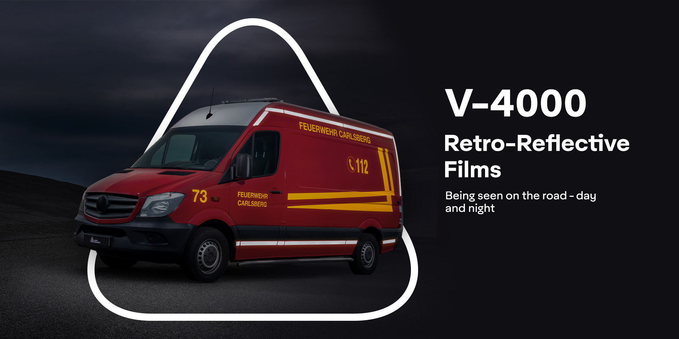 V-4000 & V-4000E beaded reflective films that increase vehicle safety whilst highlighting brand messages and logos,
