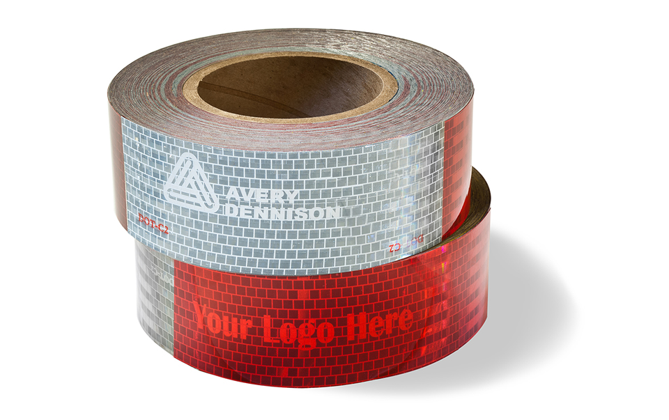 Avery Dennison 77066 Red Reflective Tape 4" x 40 Yards Engineering Grade 