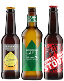 Bottles, Crowlers & <br>Cans