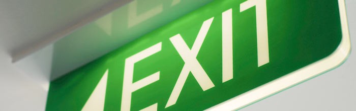 Green Exit Sign