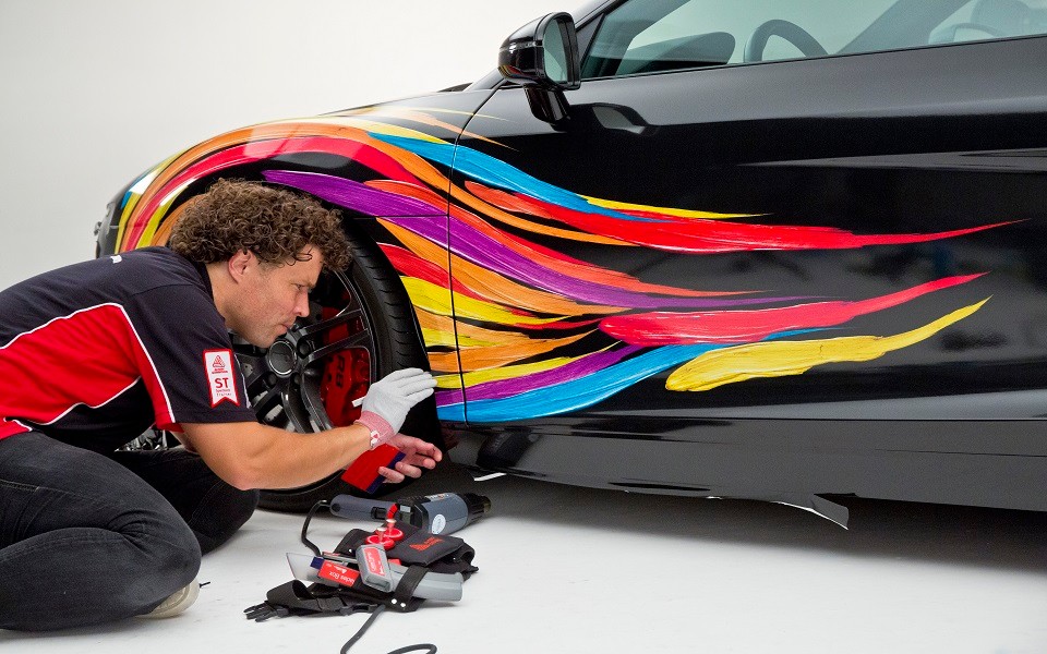 installer is working with avery dennison products