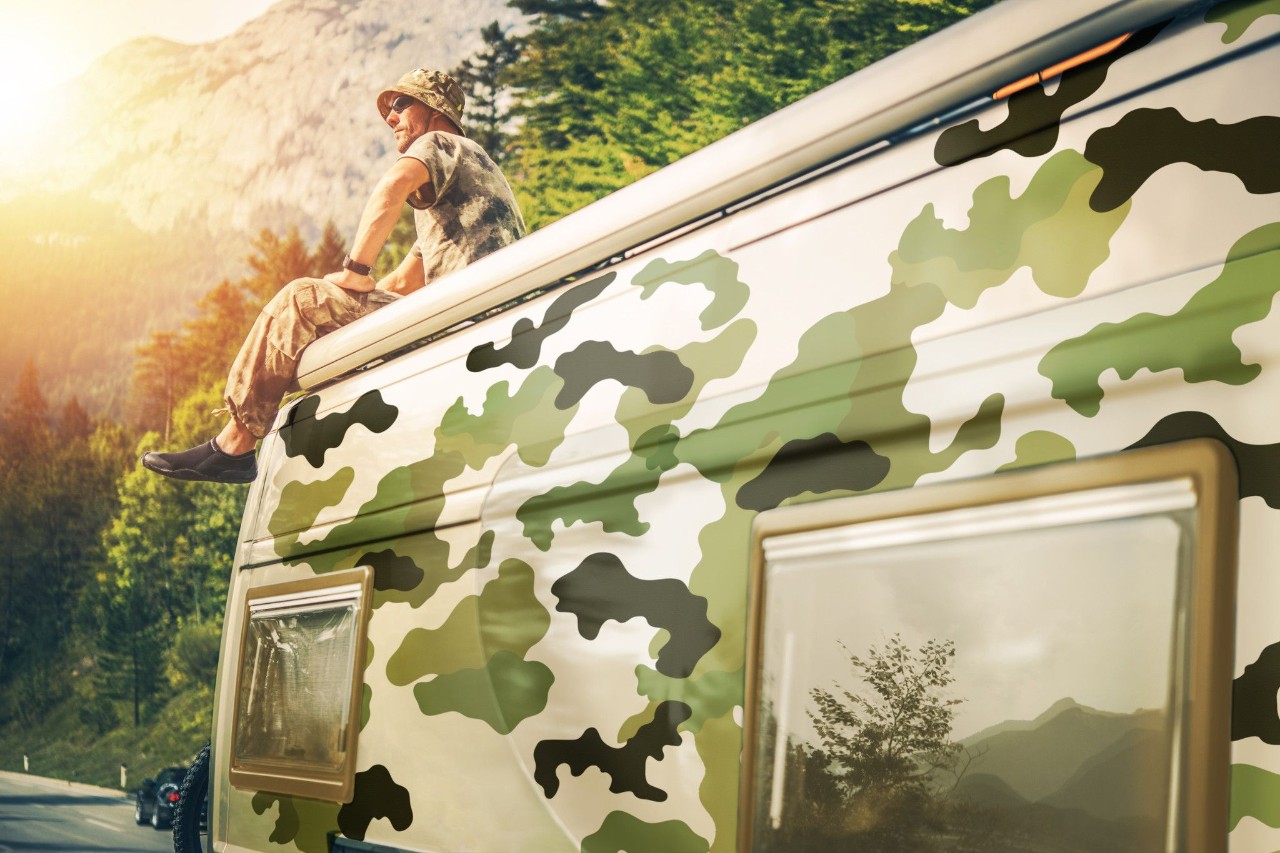 Caravan wrapping