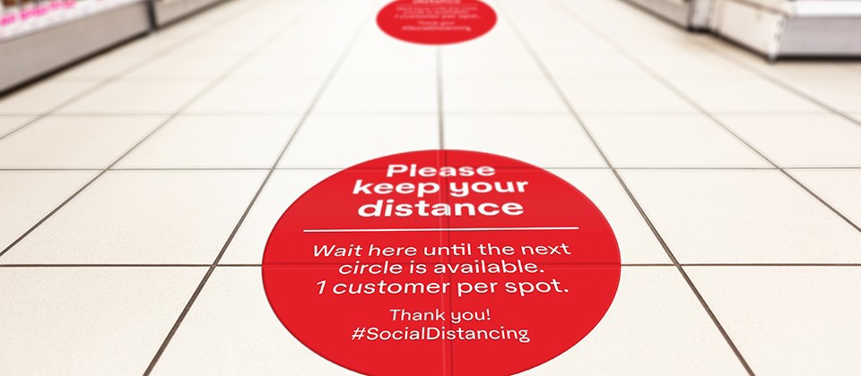 Social Distancing Signage