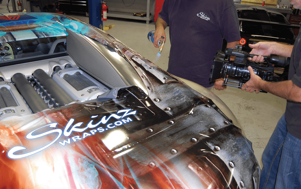 Custom design and wrap on a Bugatti Veyron