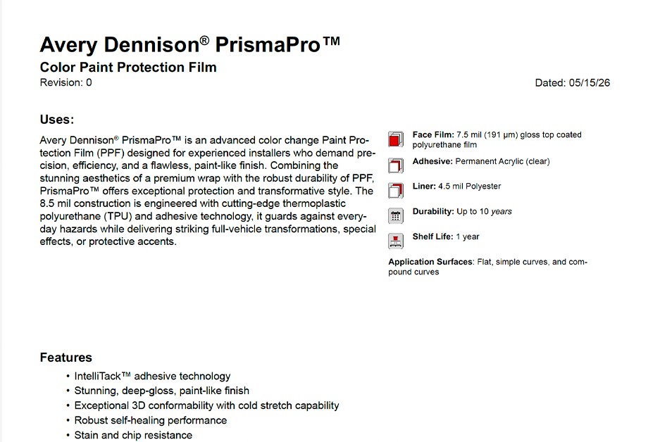 product-data-sheet