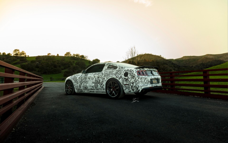 doodle car wrap